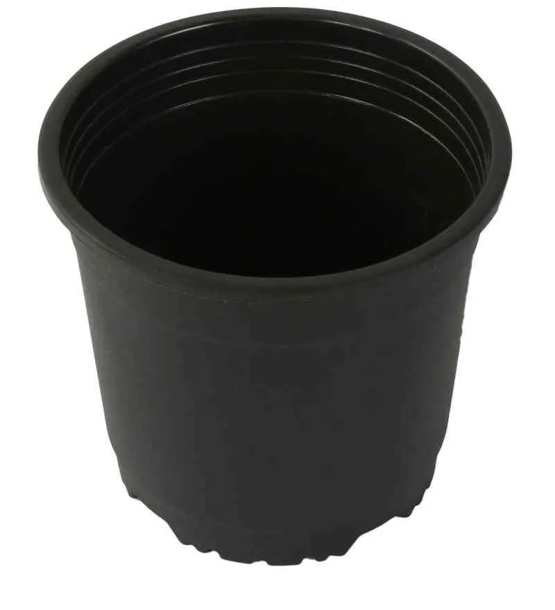 4.75" Flower Pot Black Colour Sunrise Series (12 cm) ( Pack of 12)