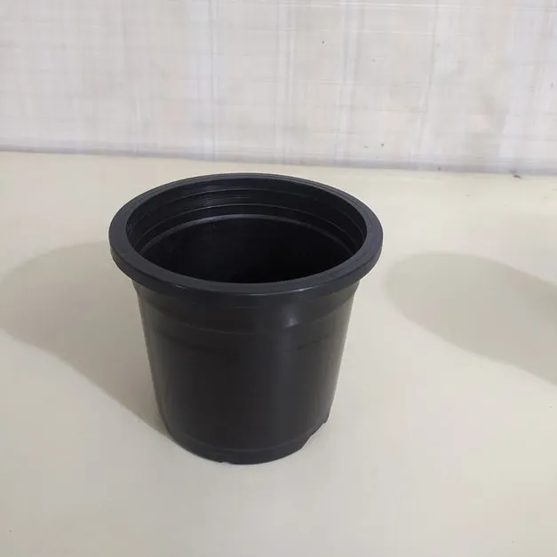 4.75" Flower Pot Black Colour Sunrise Series (12 cm) ( Pack of 12)