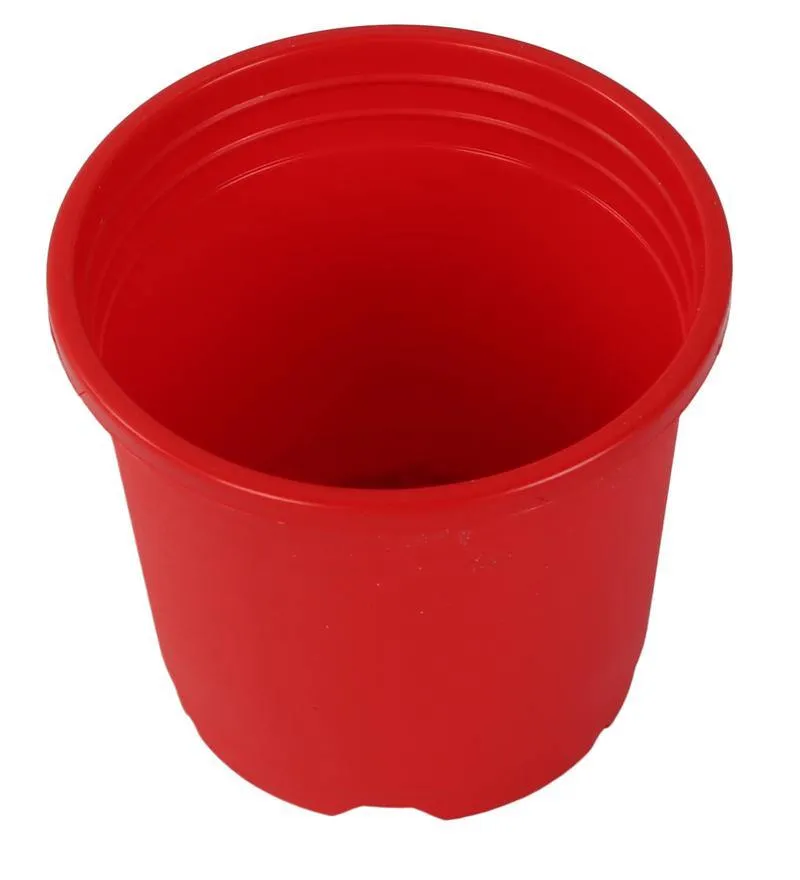 4" Flower Pot Red Colour Sunrise Series (10 cm)