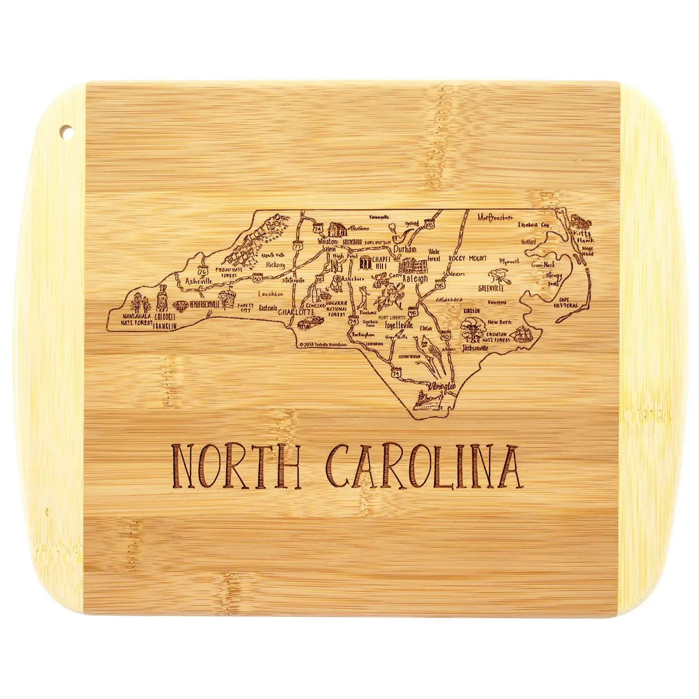 A Slice of North Carolina Cutting Board