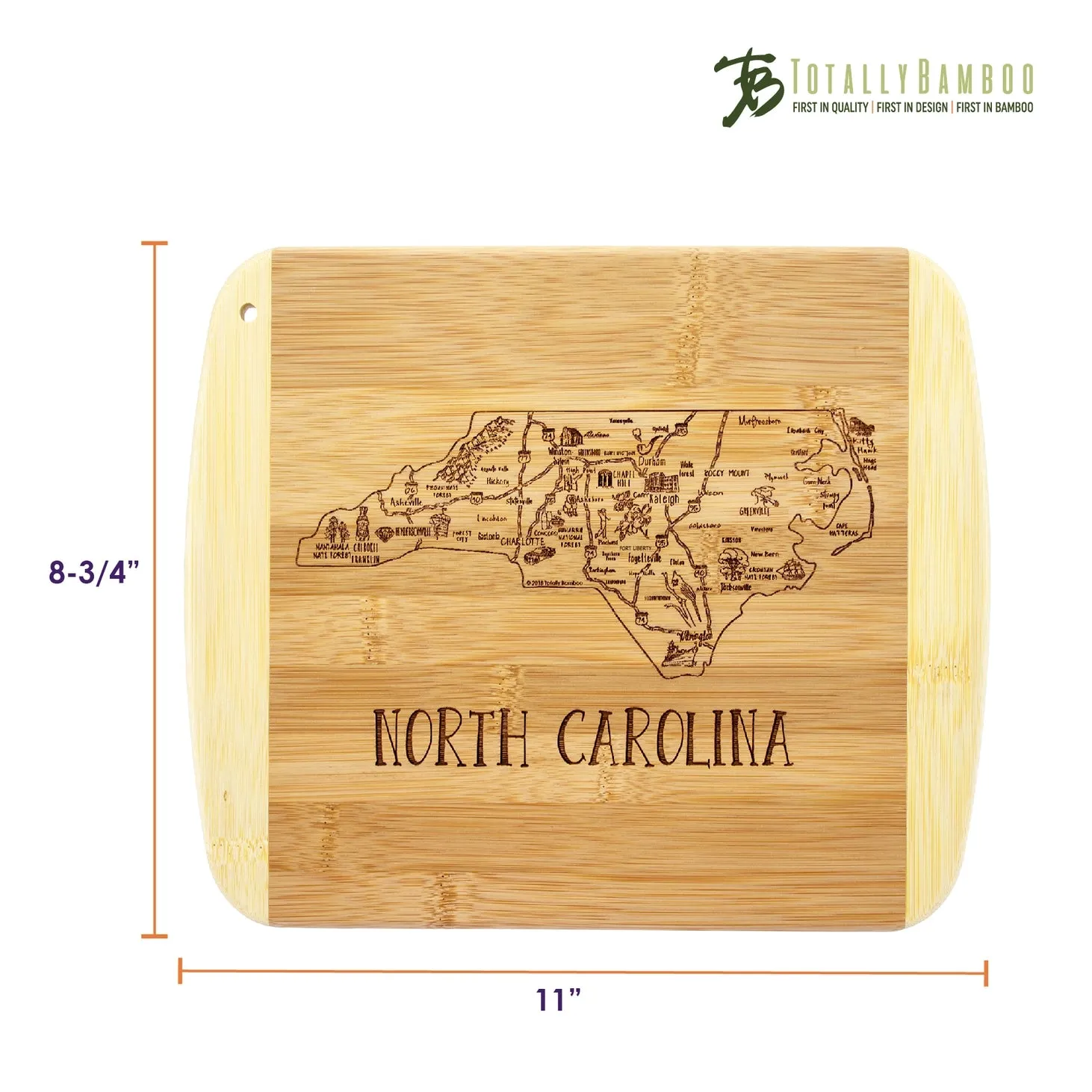 A Slice of North Carolina Cutting Board