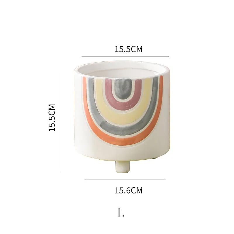 Cute plant pots with drainage hole