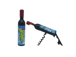 Florida Map South Beach Magnets Corkscrew Opener, Retro Collage Design, Souvenir Gift - Fridge & Home Magnet 1 Count (Random Style Pick)