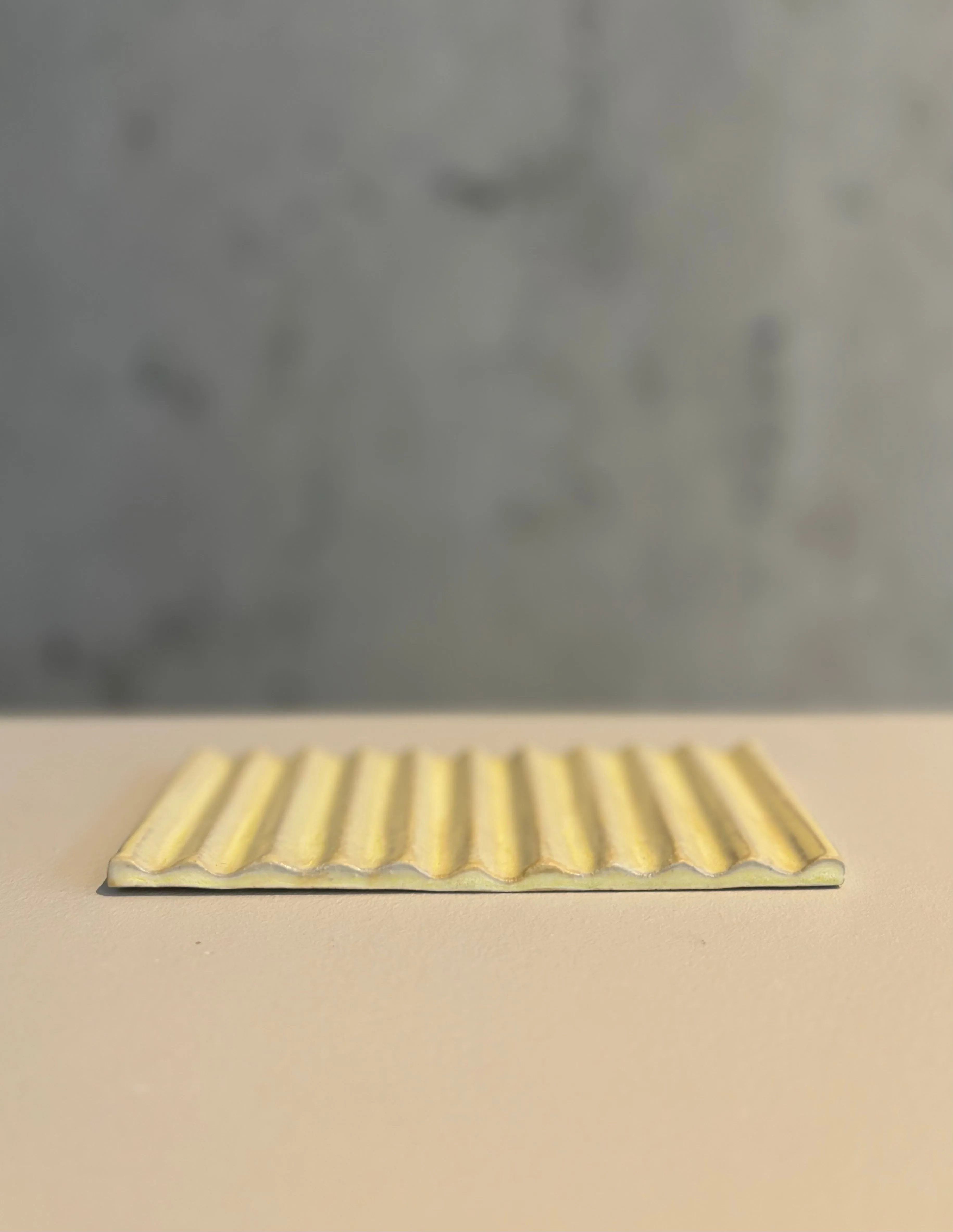 Large Soap Dish for Shampoo & Conditioner - Yellow