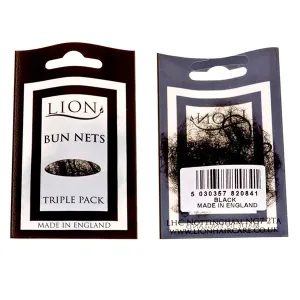 Lion Bun Net 3pk Black