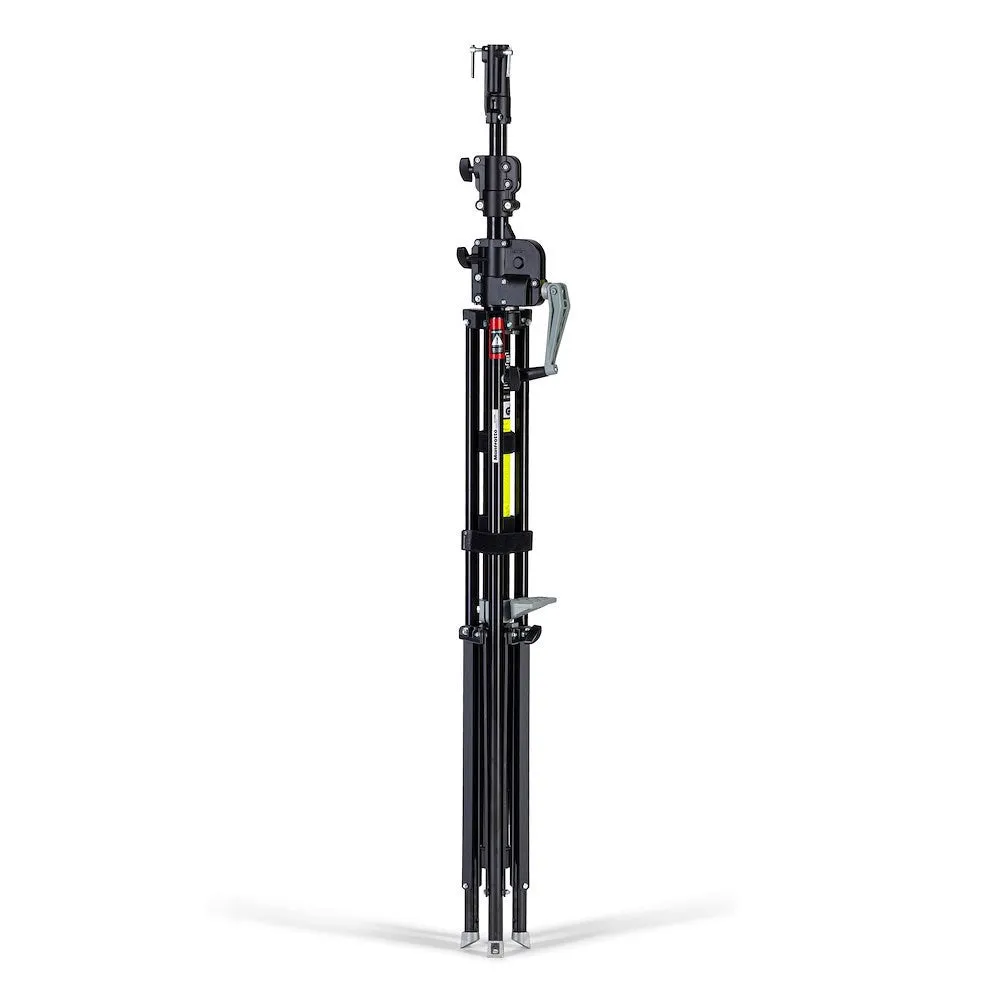 Manfrotto BLACK Steel Wind-Up Stand with Safety Release Cable - 12' (3.7m) 087NWB
