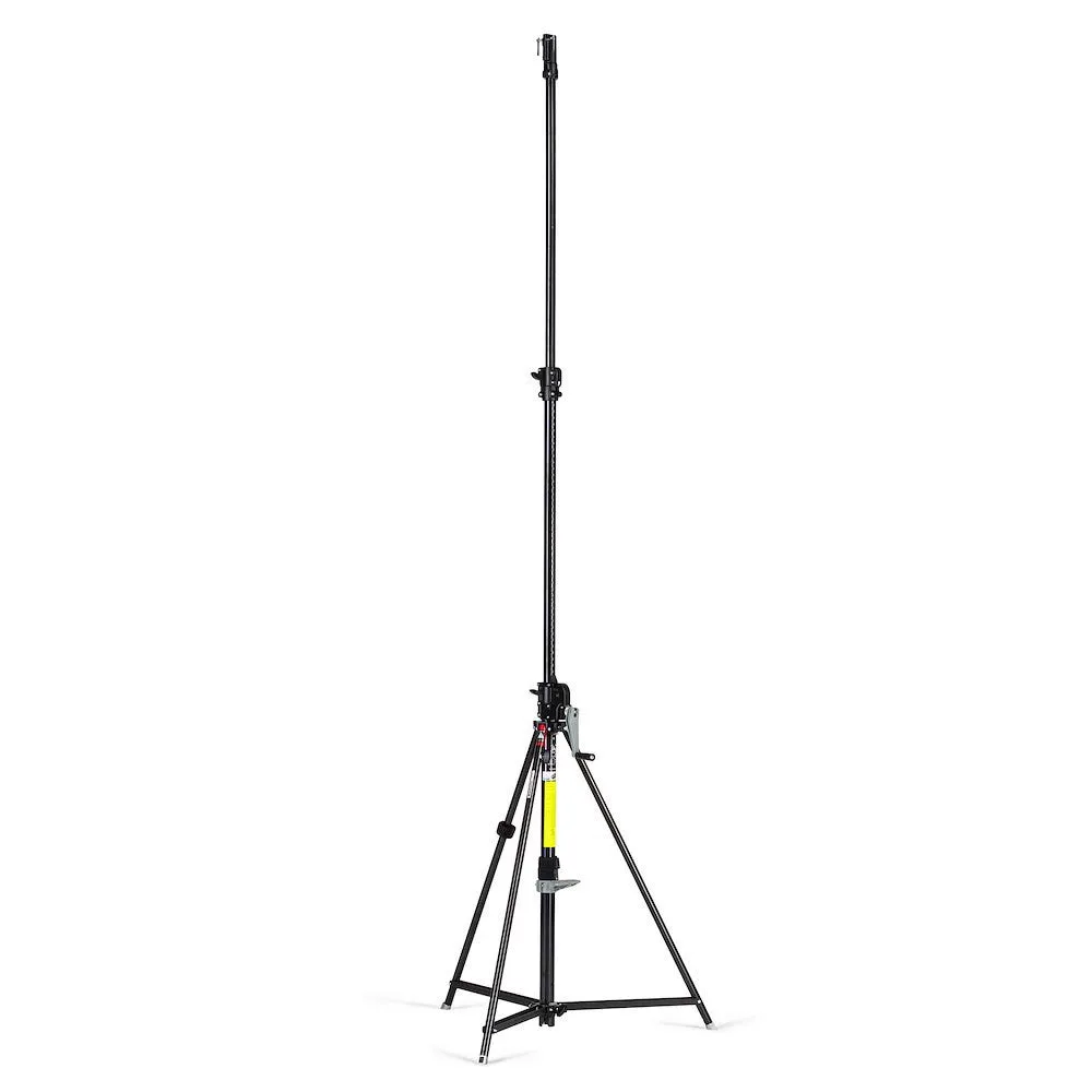 Manfrotto BLACK Steel Wind-Up Stand with Safety Release Cable - 12' (3.7m) 087NWB