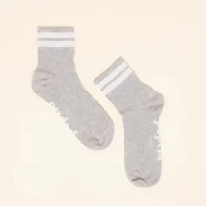 Organic Cotton Ankle Socks in Grey