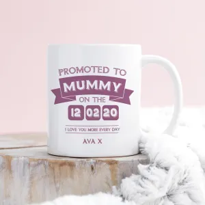Personalised 'Promoted To Mum' Keepsake Mug