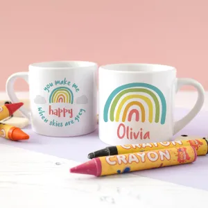 Personalised Rainbow Mini Mug