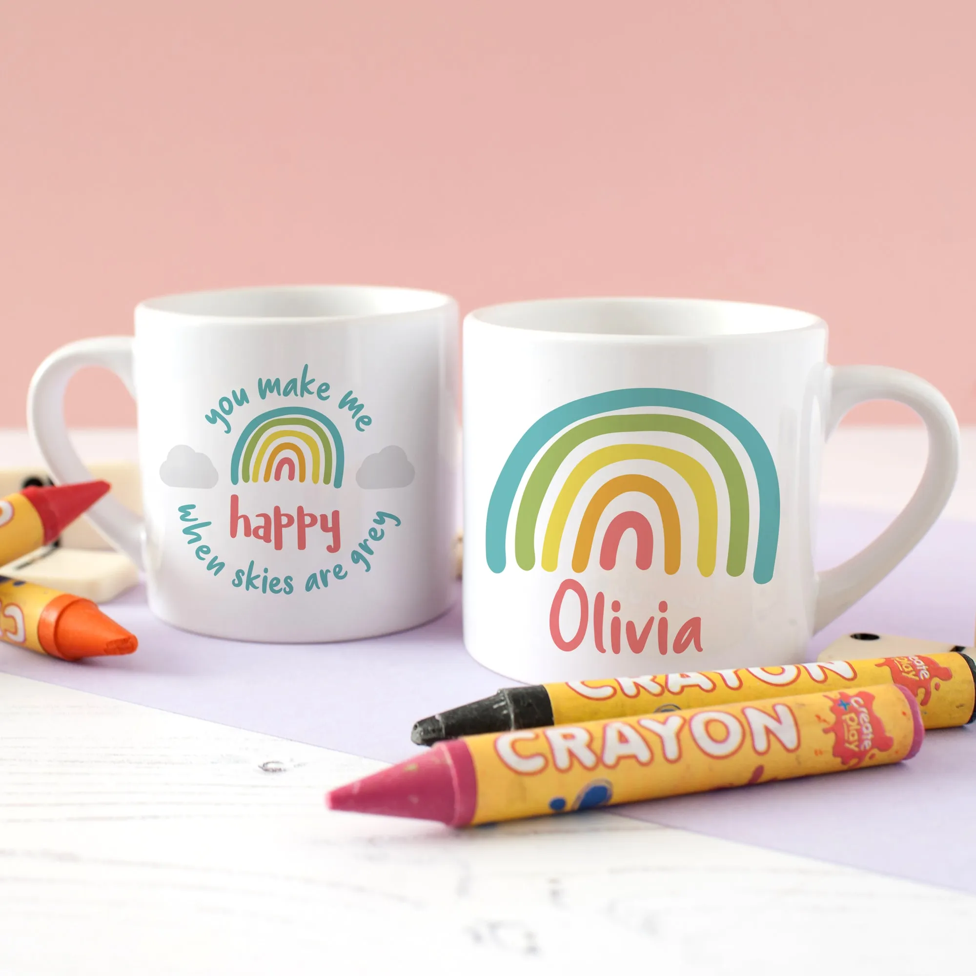 Personalised Rainbow Mini Mug