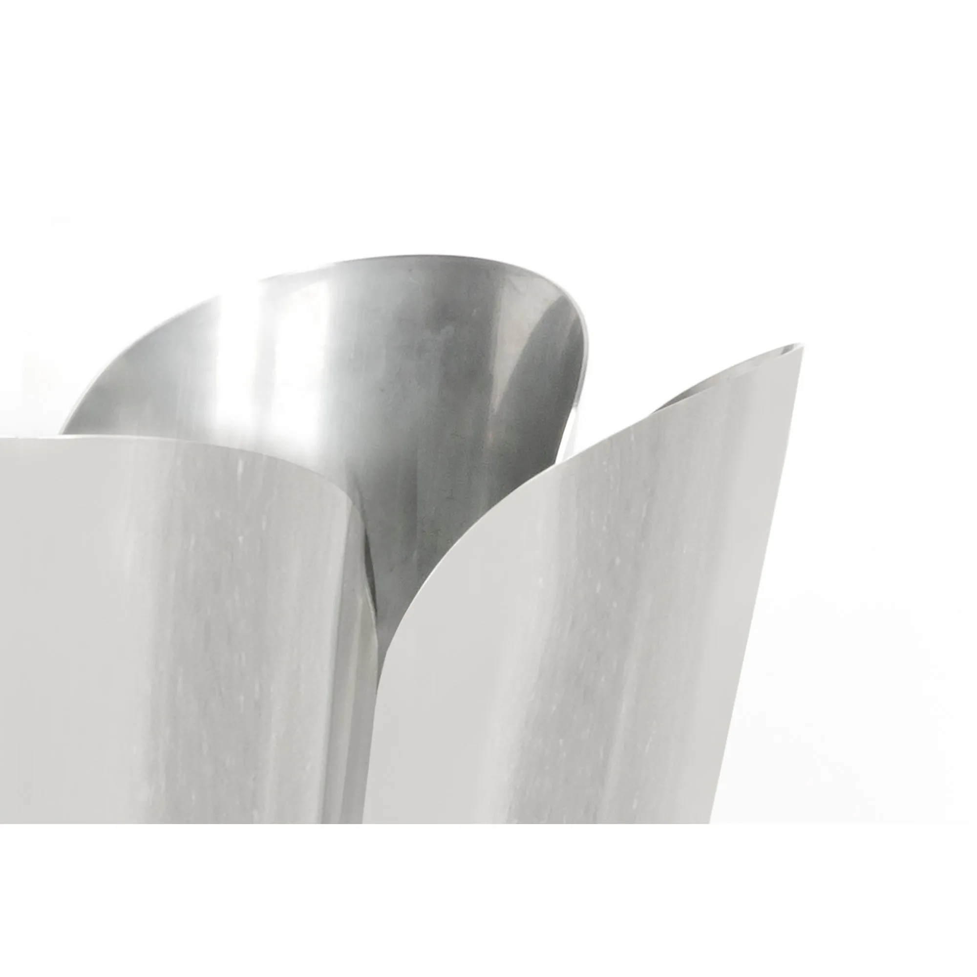 Polished Marine SS (316) 40cm Flora Pot (Drainage holes) | From The Anvil