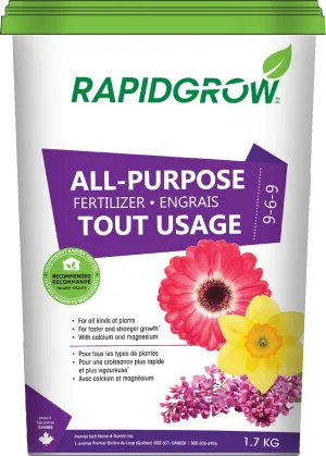 Rapidgrow All Purpose Fertilizer 9-6-9 1.7kg