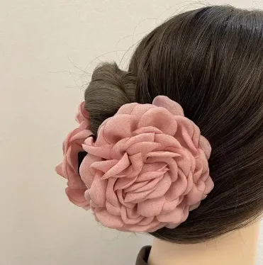 Rose hair clip accessory