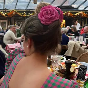 Rose hair clip accessory