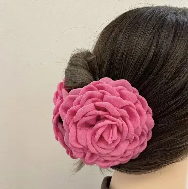 Rose hair clip accessory