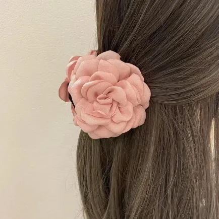 Rose hair clip accessory