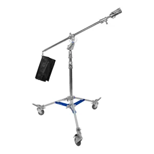 Spectrum 430cm Heavy Duty Studio Boom Combi C-Stand With Castor Wheels (40kg Load)