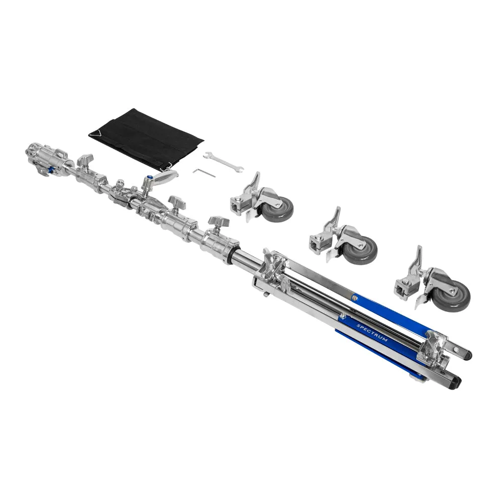 Spectrum 430cm Heavy Duty Studio Boom Combi C-Stand With Castor Wheels (40kg Load)