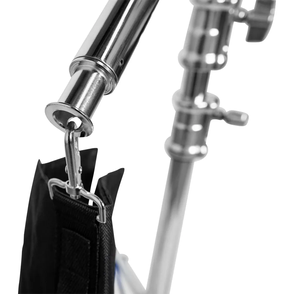 Spectrum 430cm Heavy Duty Studio Boom Combi C-Stand With Castor Wheels (40kg Load)