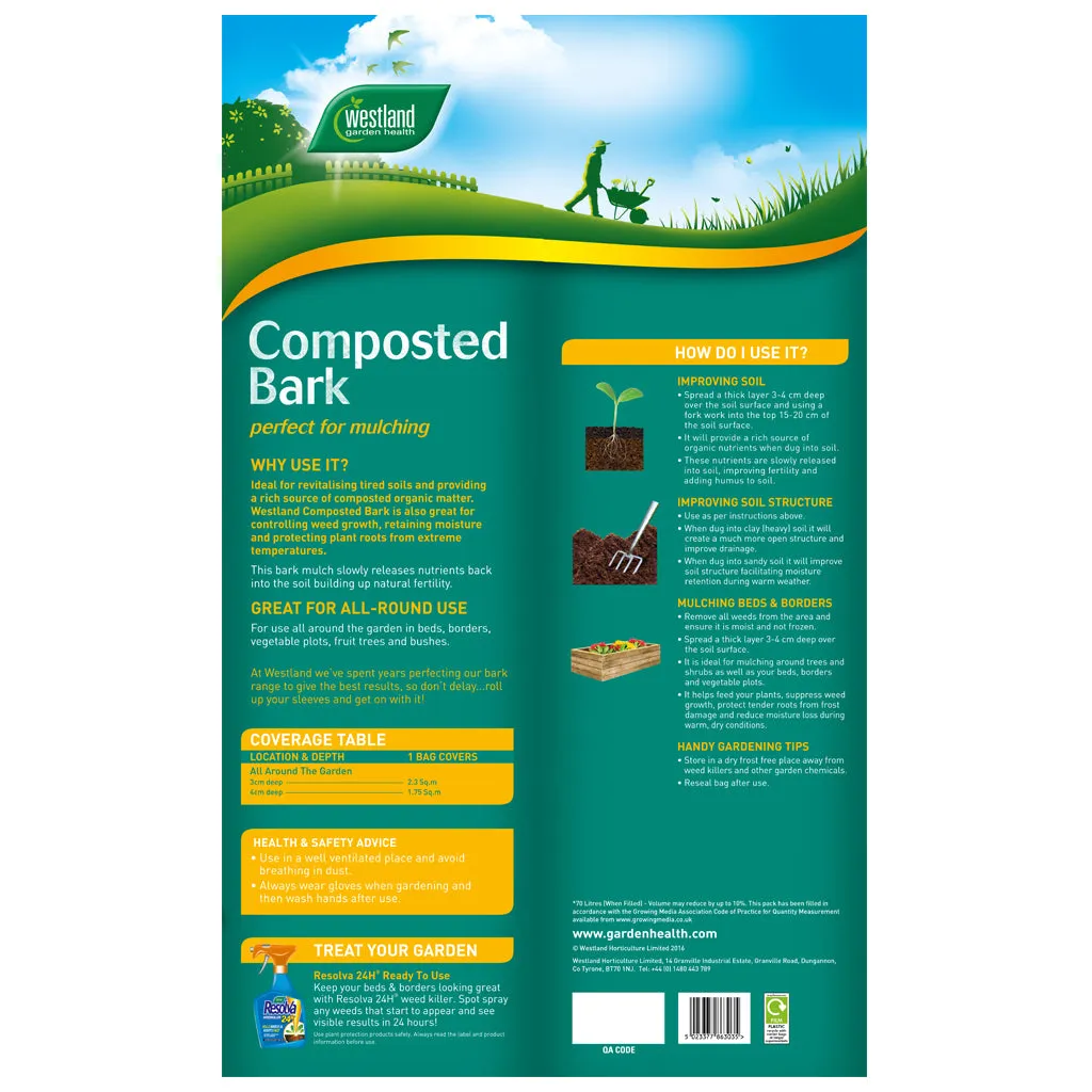 Westland 70L Composted Bark